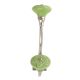 Green Wheel Flower Ceramic Silver Iron Hook